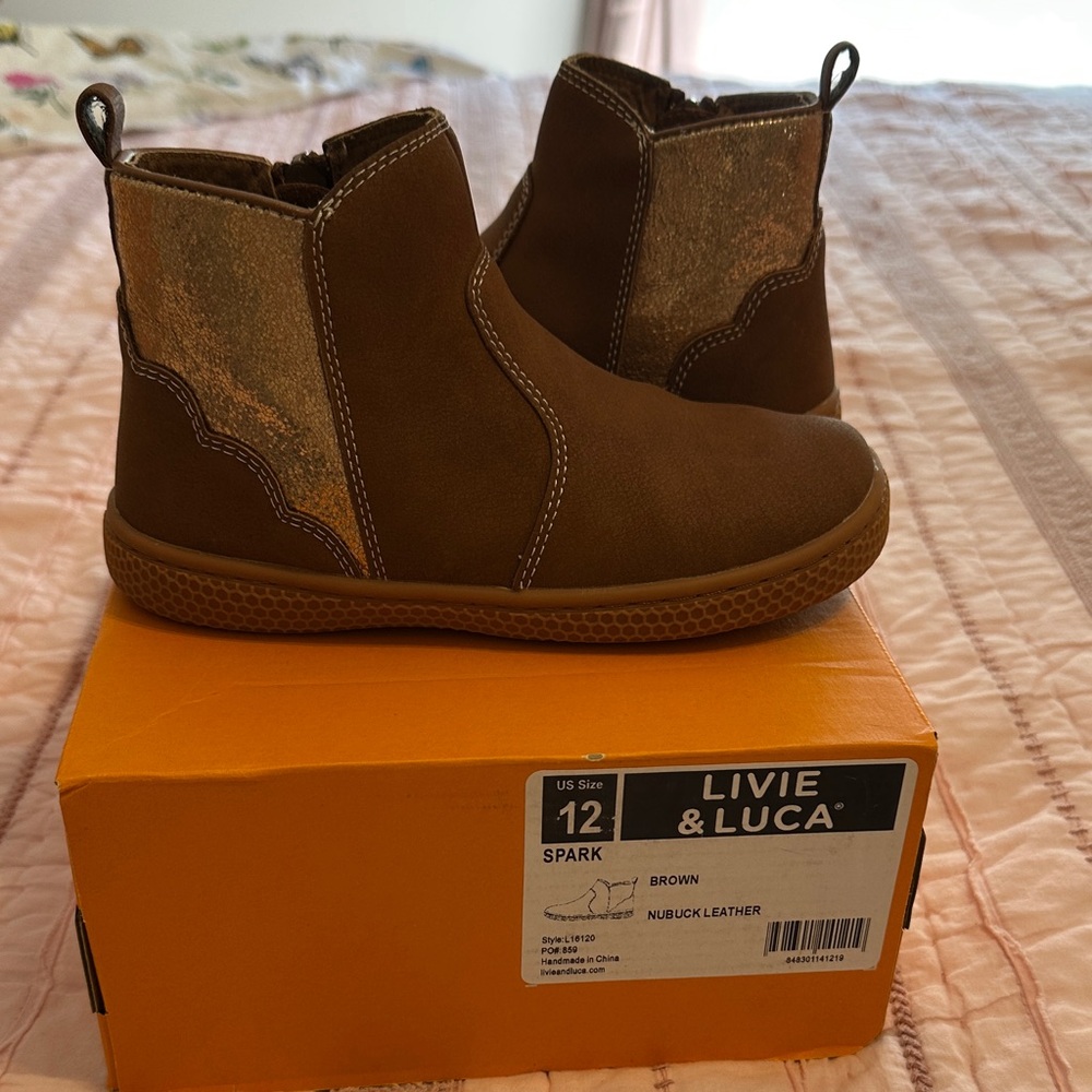 Livie & Luca Spark Brown Kids Boots